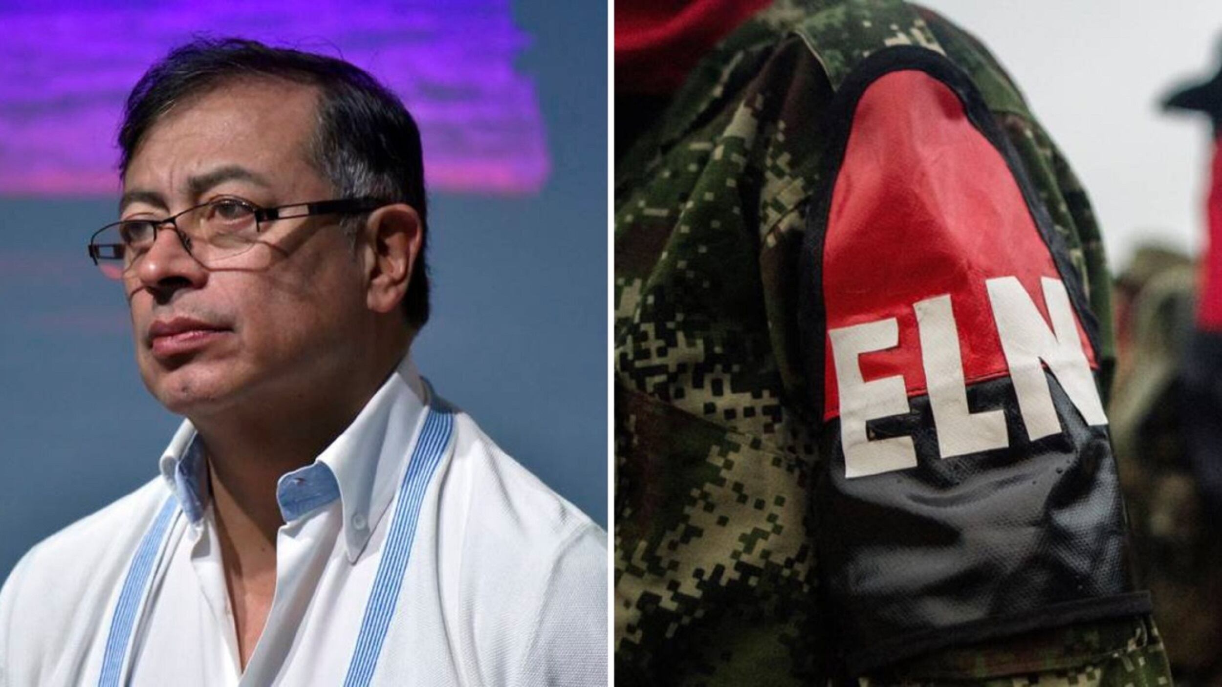 Presidente Gustavo Petro y ELN. Foto: Getty Images