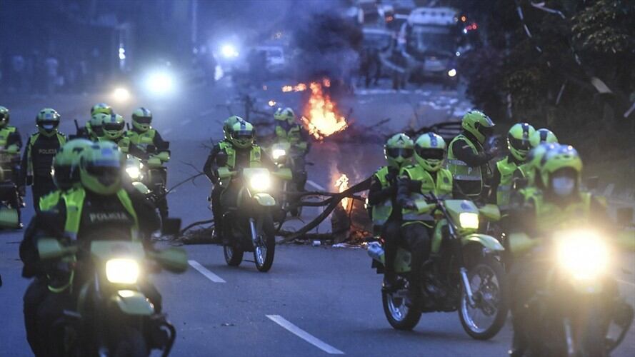 Integrantes de la Policía Nacional. Foto: JOAQUIN SARMIENTO/AFP via Getty Images
