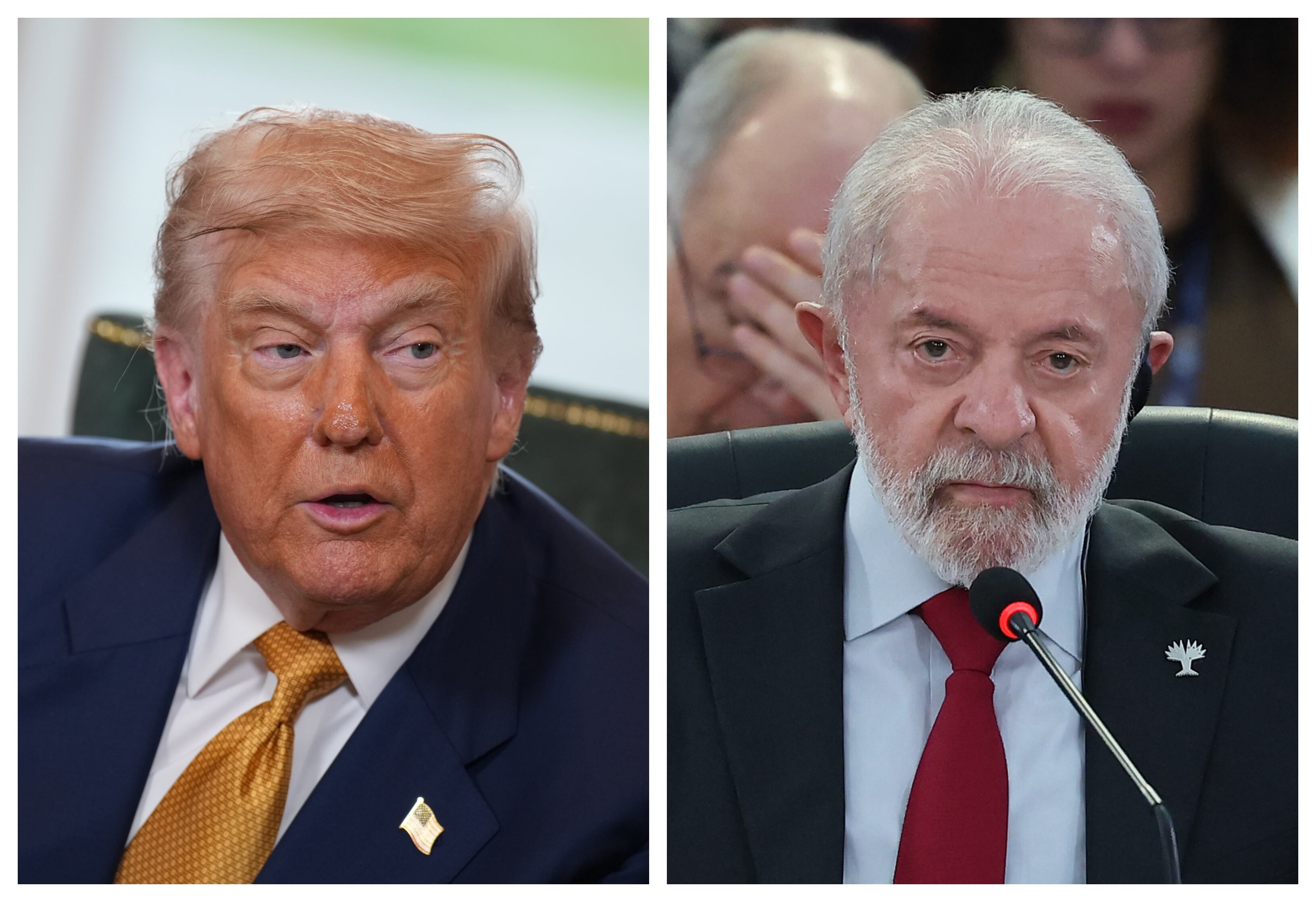 Donald Trump y Lula da Silva. Fotos: Getty Images.