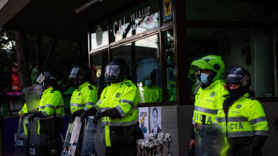 Policias colombianos. Créditos: Getty Images