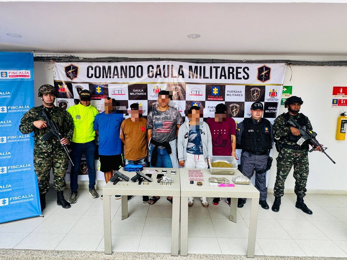 Capturados cinco presuntos integrantes de las ACSN en Santa Marta
