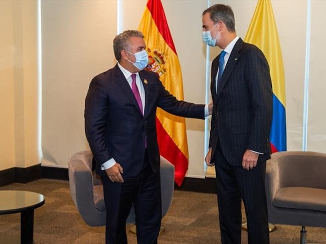 El mandatario sostuvo reuniones bilaterales con el presidente de Argentina, Alberto Fernández, y con el Rey Felipe VI de España. Foto: Presidencia