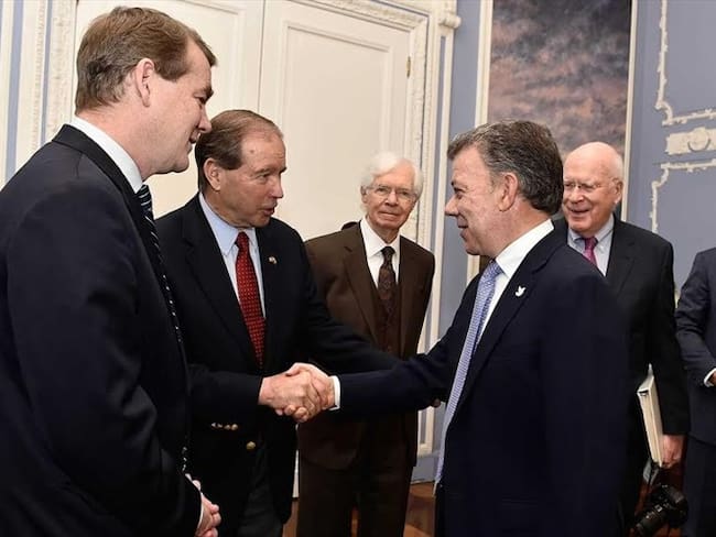 Senadores de EE.UU conversaron con Santos sobre el proceso de paz. Foto: Cortesía Presidencia de la República