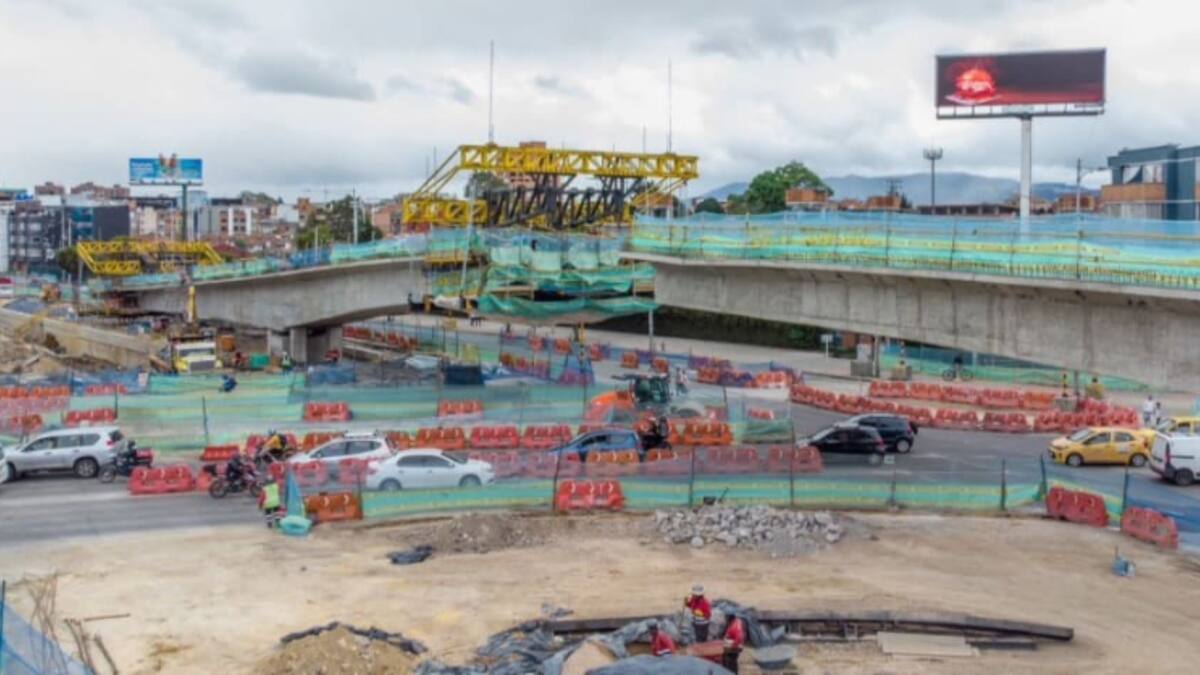 ¿Nuevo puente de la Av. 68 con Av. Suba está quedando torcido? IDU aclara la situación