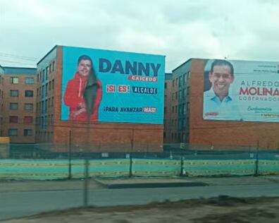 Publicidad política en Soacha.