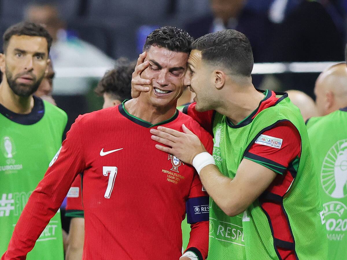 Video: Cristiano Ronaldo rompió en llanto tras fallar un penal en la Eurocopa
