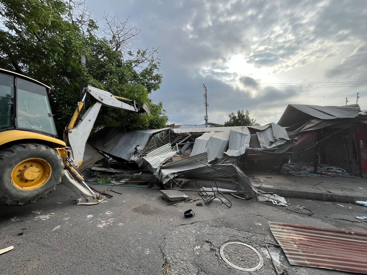 Alcaldía de Cúcuta demolió el ‘Triángulo de las Bermudas’ en el centro de la ciudad