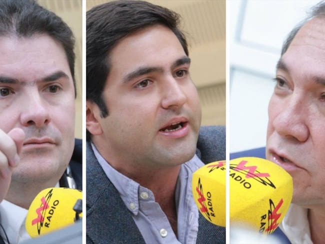 Luis Felipe Henao, Samuel Hoyos y Antonio Sanguino. Foto: Redacción W Radio