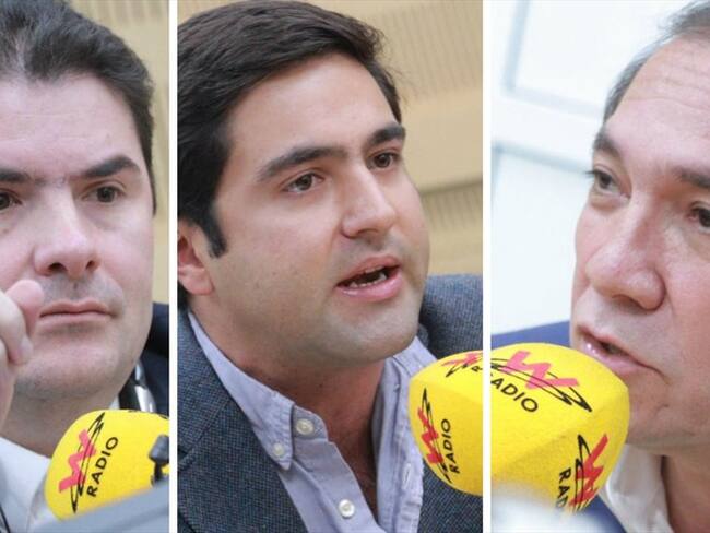 Luis Felipe Henao, Samuel Hoyos y Antonio Sanguino. Foto: Redacción W Radio