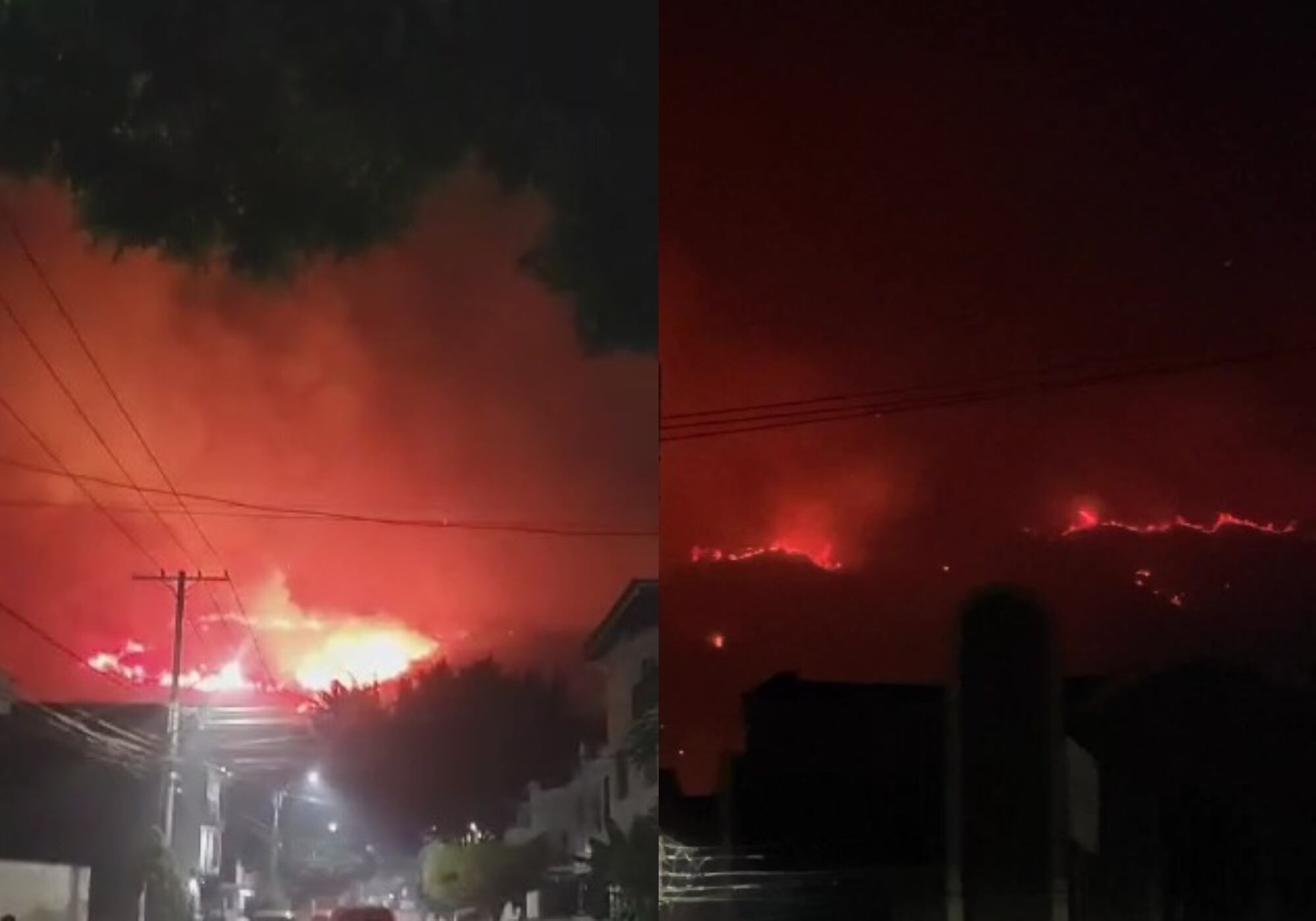 Incendio en Altos de Menga, Cali. Foto: captura de pantalla video