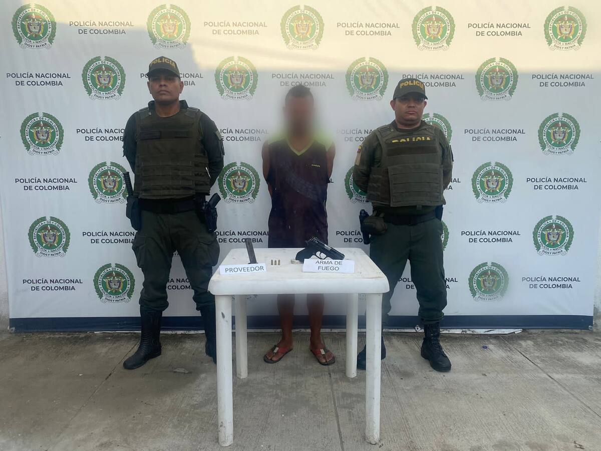 Capturadas dos personas en Santa Marta por el delito de porte ilegal de armas de fuego