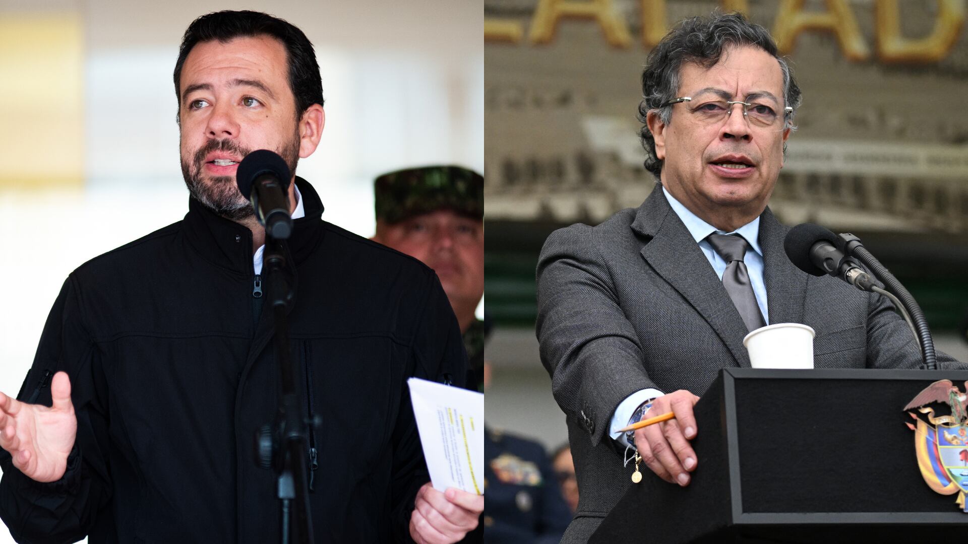 Gustavo Petro. Foto: RAUL ARBOLEDA/AFP via Getty Images - Carlos Galan. Foto: Chepa Beltran/Long Visual Press/Universal Images Group via Getty Images.