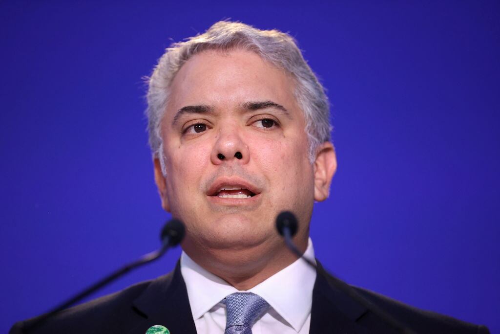 Iván Duque. (Photo by Hannah McKay - Pool/Getty Images)