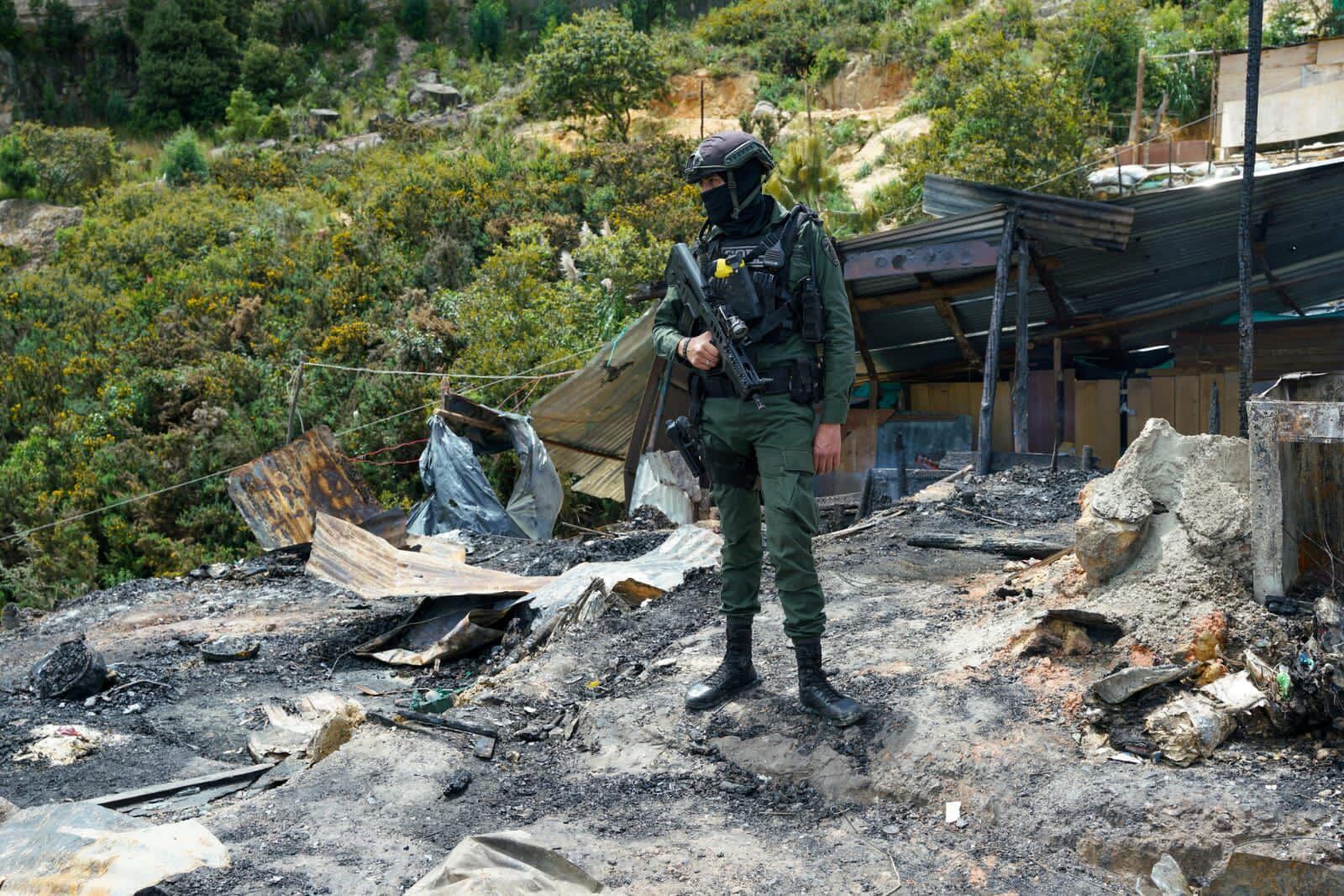 Incendio en Bogotá. Cortesía: Alcaldía de Bogotá