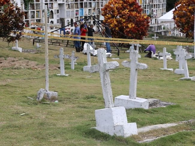 Se practicará la toma de muestras de ADN a 121 personas que argumentan que su familiar desaparecido podría estar sepultado en el cementerio. Foto: Colprensa / JEP