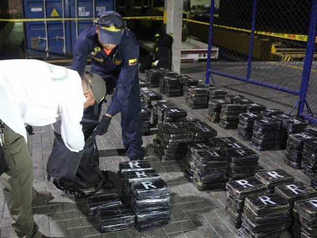 Según las autoridades, la droga pertenecería al Clan Úsuga. Foto: Policía Cartagena
