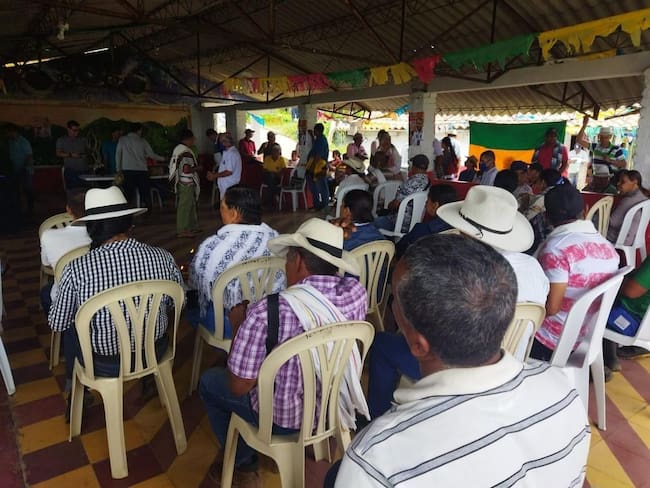 Amenazan a indígenas en Caldas. Crédito: Facebook Cañamomo Lomaprieta.