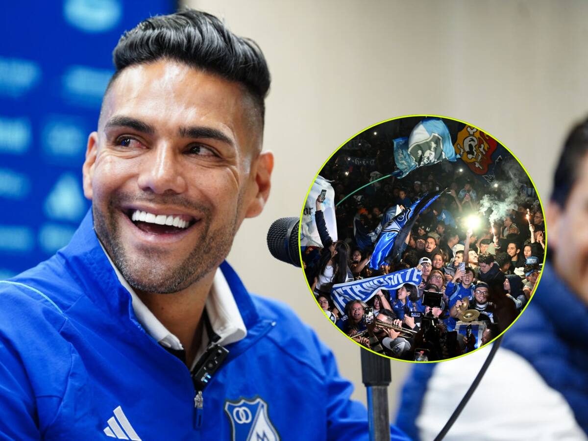 En fotos: Así fue la presentación de Radamel Falcao como nuevo jugador de Millonarios