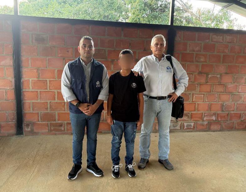 Defensoría del Pueblo confirmó la liberación del joven Lyan Hortúa. Foto: Defensoría del Pueblo