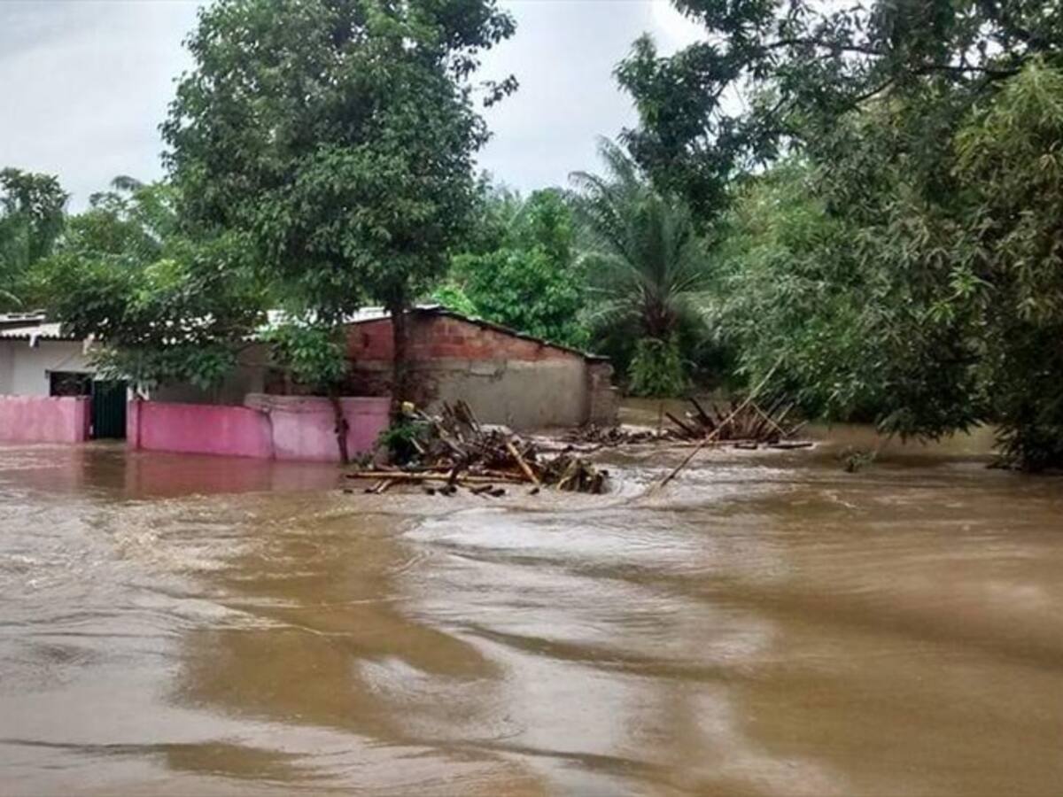 Lluvias generaron desbordamiento del río Sevilla en Guacamayal (Magdalena)