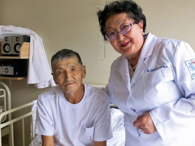 "Una buena muerte... una buena vida antes de morir es un derecho humano", dice Davaasuren. Foto: BBC Mundo