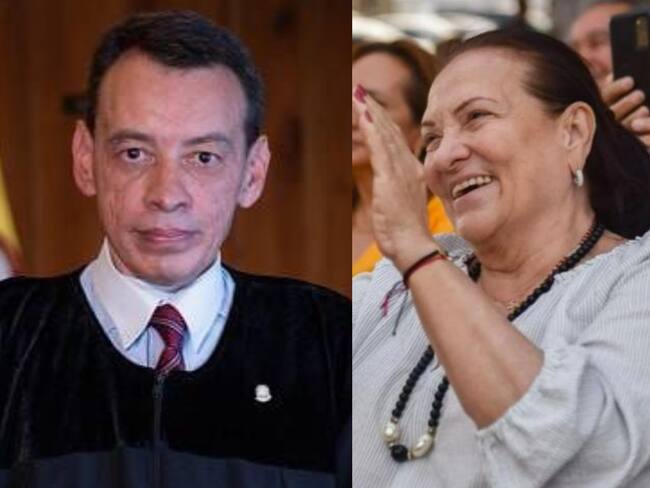 Magistrado Francisco Farfán y Cielo Gnecco | Fotos: Colprensa