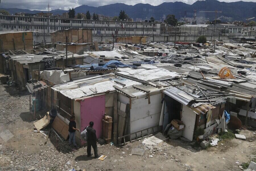 Invasión en Bogotá. Foto: Colprensa.