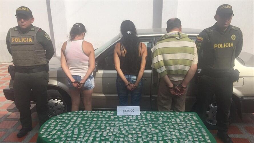 Durante el mes de enero, se capturaron 326 personas por el delito de tráfico, fabricación o porte de estupefacientes, sacando de circulación 14.067 dosis. Foto: Policía Nacional