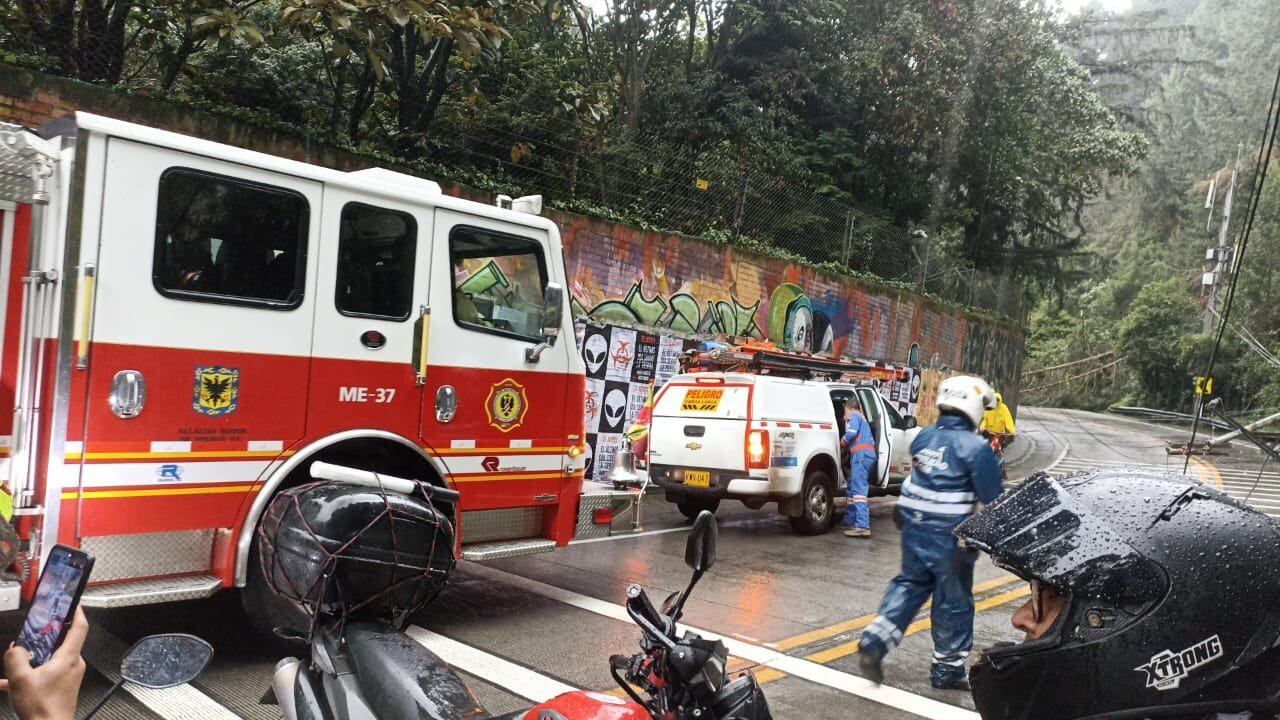 Vía Bogotá - la Calera. Foto: @BogotaTransito