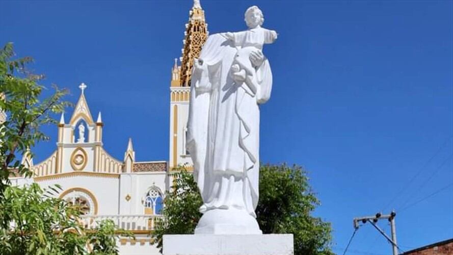 Vandalizan monumentos religiosos en el municipio de Ayapel, Córdoba. Foto: Alcaldía Ayapel.