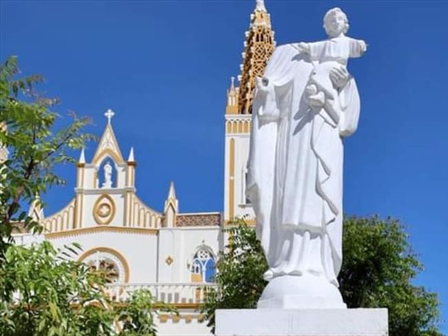 Vandalizan monumentos religiosos en el municipio de Ayapel, Córdoba. Foto: Alcaldía Ayapel.