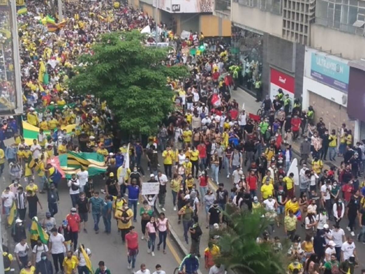 En San Gil también se presentaron disturbios en el segundo día de paro