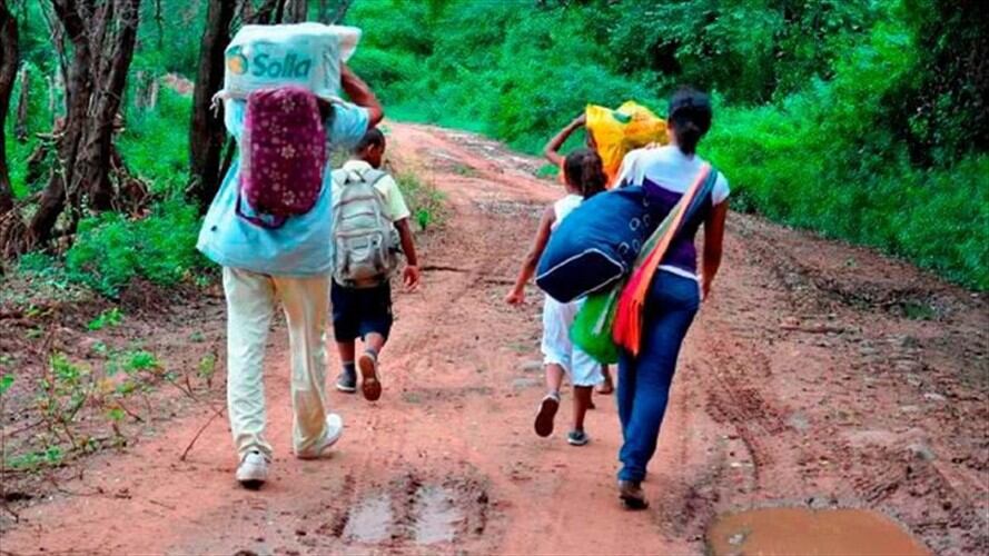 Desplazamientos forzados en Arauca / imagen de referencia. Foto: Colprensa