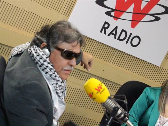 Jesús Santrich en La W. Foto: La W con Vicky Dávila