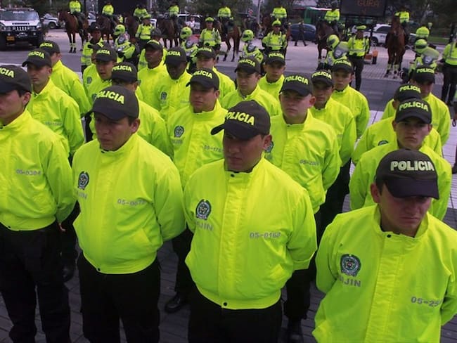 Uniformados de la Sijín de la Policía. Foto: Colprensa - Raúl Palacios