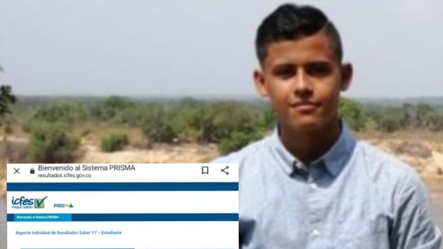 Luis Ángel Vargas Peña es uno de los tres estudiantes con puntaje perfecto en las ICFES. Foto: Twitter: @JuanGZuluaga