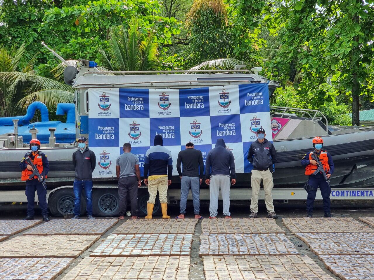 Armada incautó cuatro toneladas de cocaína