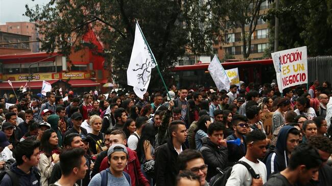 Cerca de 15 mil docentes se sumaron al paro nacional en Córdoba. Foto: La Wcon Julio Sánchez Cristo