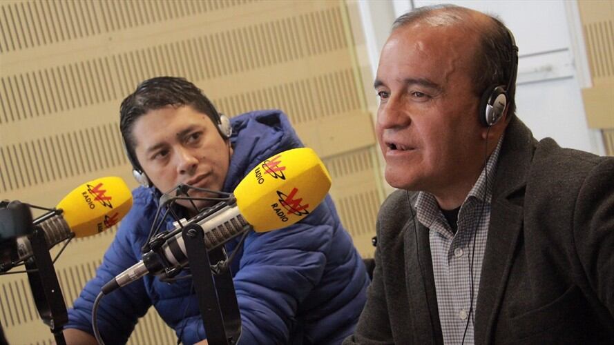 Hollman Cangrejo y Roberto Bastidas en La W. Foto: La W con Vicky Dávila