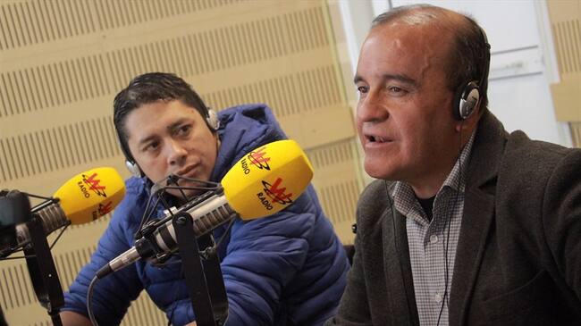 Hollman Cangrejo y Roberto Bastidas en La W. Foto: La W con Vicky Dávila