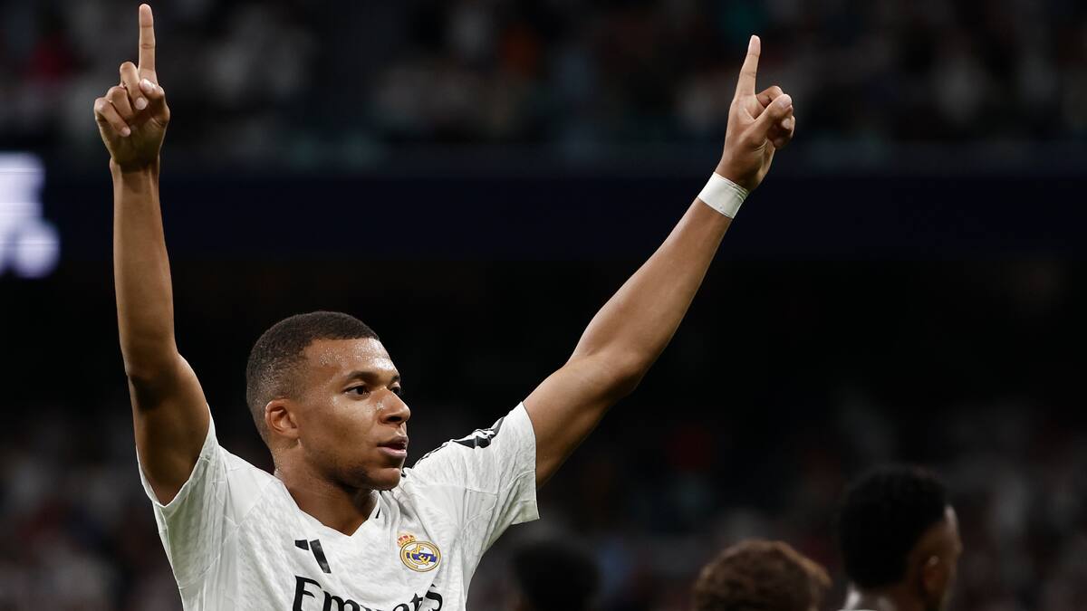 ¡Hasta que llegaron! Así fueron los primeros goles de Mbappé con el Real Madrid