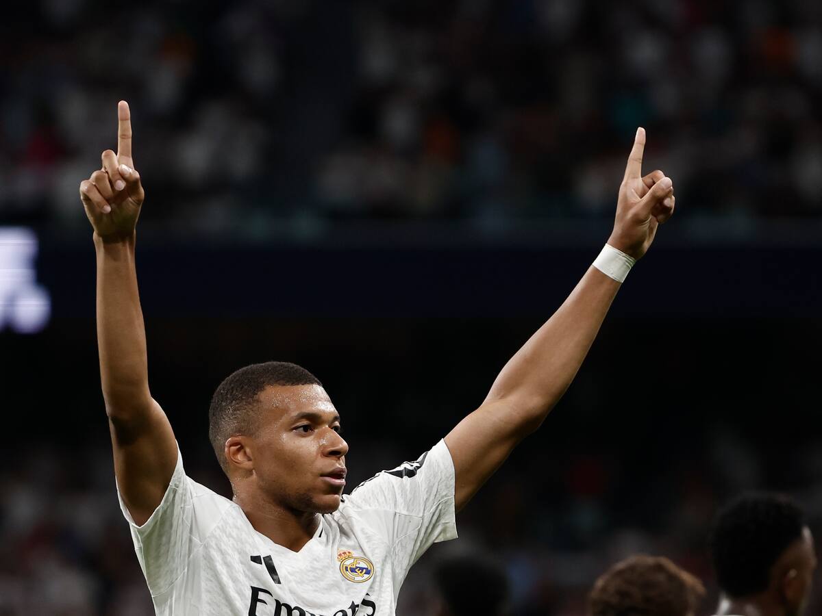 ¡Hasta que llegaron! Así fueron los primeros goles de Mbappé con el Real Madrid