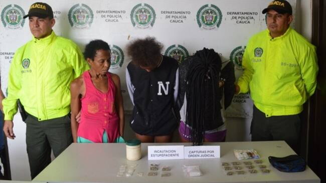 Capturan a tres integrantes de la banda ‘Los Palenques’ en Puerto Tejada, Cauca. Foto: Policía Nacional