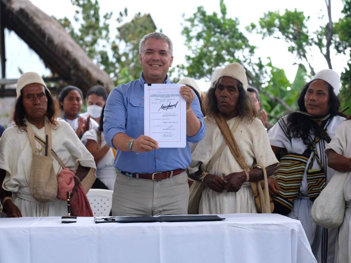 Duque sanciona ley de acción climática: “tenemos que cuidar la madre tierra”