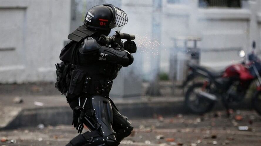 Denuncias por exceso de fuerza pública. Foto: Colprensa