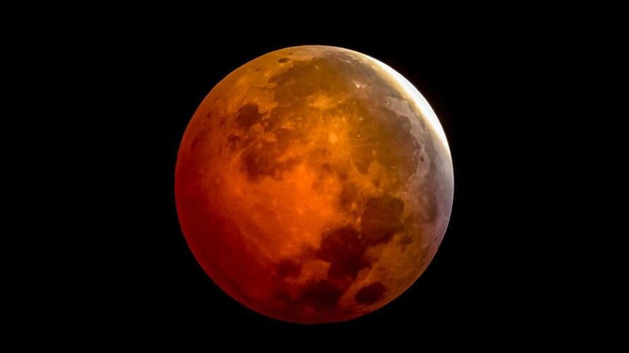 Eclipse de luna roja . Foto: Getty Images