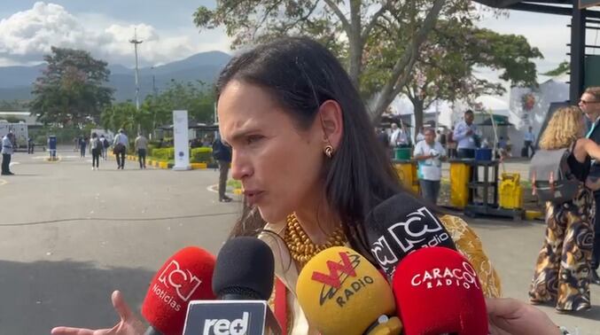 Ministra de Energía de Ecuador, encargada, Inés Manzano. Foto: W Radio.