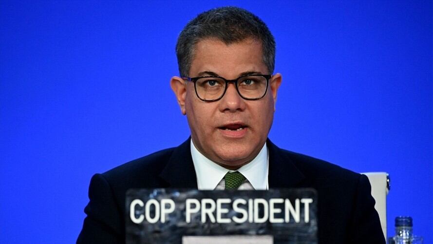 Presidente de la cumbre del clima de la ONU, el exministro británico Alok Sharma. Foto: Getty Images