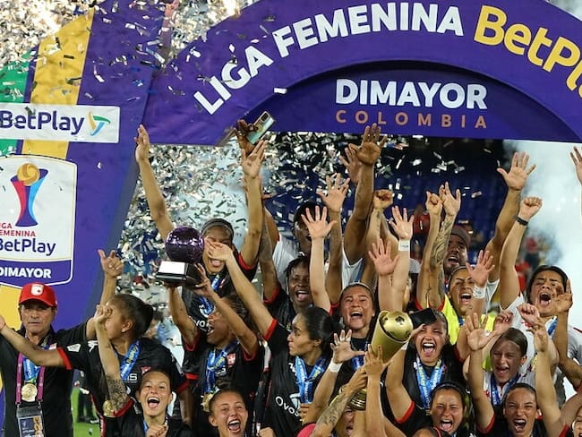 Santa Fe campeón de la Liga Femenina 2023. Foto: Colprensa