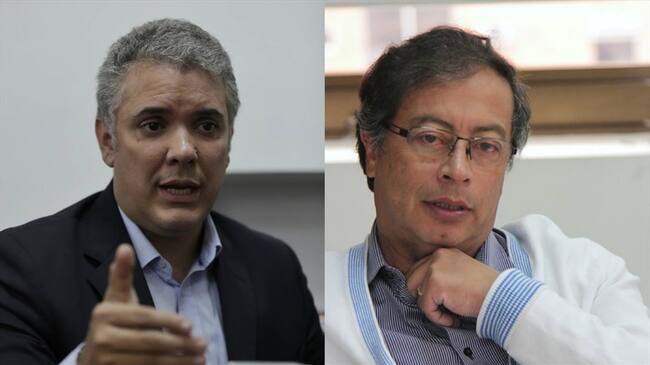 Iván Duque y Gustavo Petro irán a segunda vuelta electoral. Foto: Colprensa